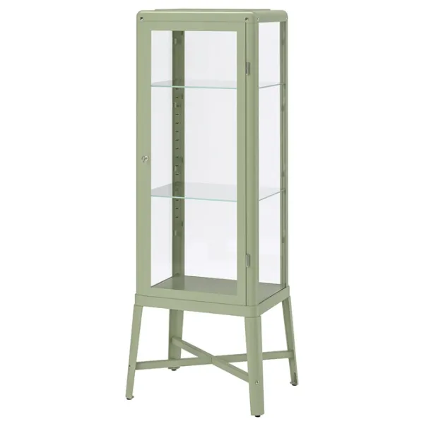 Dulap cu vitrină Ikea Fabrikor Sticlă / Gray-green photo 1 Dulap cu vitrină Ikea Fabrikor Sticlă / Gray-green photo 1