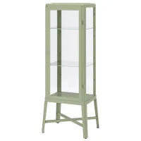 Витрина для гостиной Ikea Fabrikor Стекло / Серо-зеленый