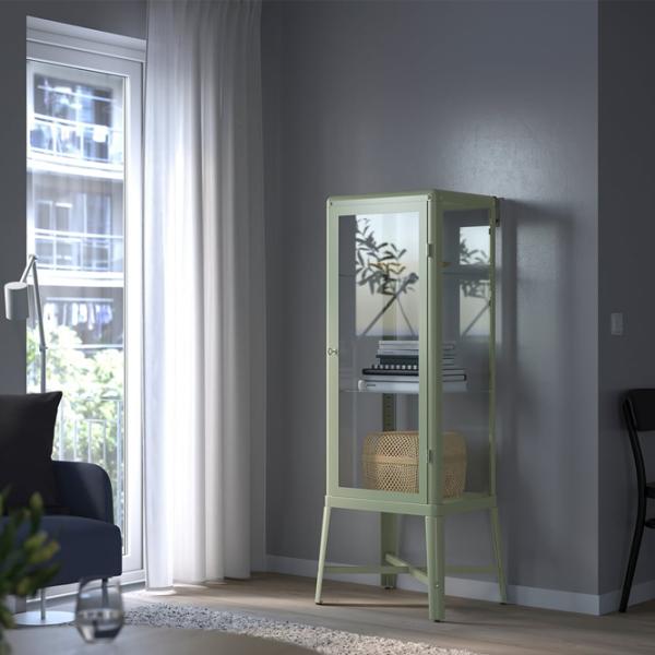 Dulap cu vitrină Ikea Fabrikor Sticlă / Gray-green photo 5 Dulap cu vitrină Ikea Fabrikor Sticlă / Gray-green photo 5