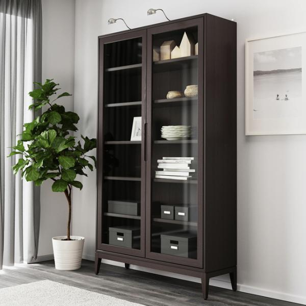 Dulap cu vitrină Ikea Regissor  Sticlă / Brown photo 3