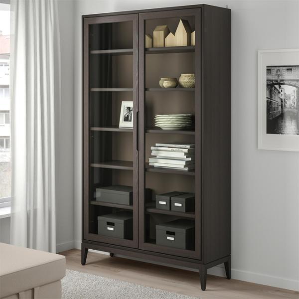 Dulap cu vitrină Ikea Regissor  Sticlă / Brown photo 5