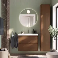 Шкаф пенал Ikea Angsjon Настенная / ДСП / Имитация Коричневого Дуба photo 4