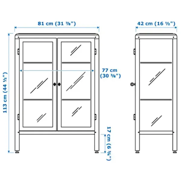 Витрина для гостиной Ikea Fabrikor Стекло / Светло-желтый photo 4