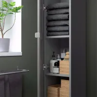 Шкаф пенал Ikea Enhet Настенная / ДСП / Серый photo 4