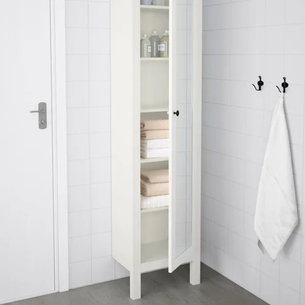 Шкаф пенал Ikea Hemnes Напольная / МДФ / Белый photo 2 Шкаф пенал Ikea Hemnes Напольная / МДФ / Белый photo 2