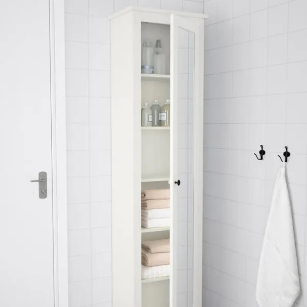 Шкаф пенал Ikea Hemnes Напольная / МДФ / Белый photo 3 Шкаф пенал Ikea Hemnes Напольная / МДФ / Белый photo 3