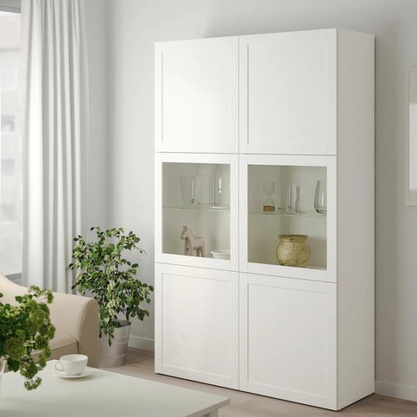Dulap cu vitrină Ikea Besta PAL / White photo 2 Dulap cu vitrină Ikea Besta PAL / White photo 2