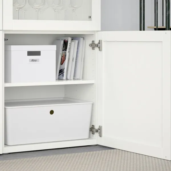 Dulap cu vitrină Ikea Besta PAL / White photo 4 Dulap cu vitrină Ikea Besta PAL / White photo 4