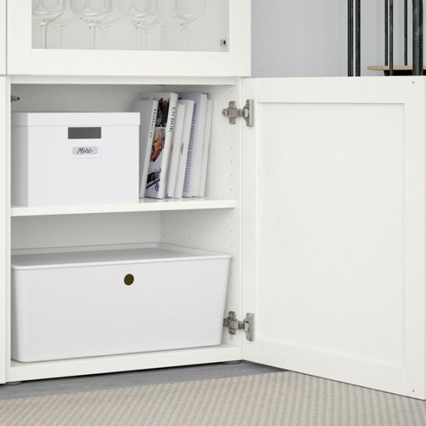 Dulap cu vitrină Ikea Besta PAL / White photo 4 Dulap cu vitrină Ikea Besta PAL / White photo 4