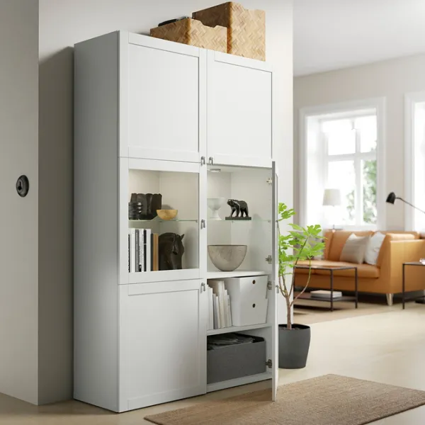 Dulap cu vitrină Ikea Besta PAL / White photo 6 Dulap cu vitrină Ikea Besta PAL / White photo 6