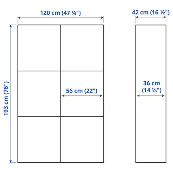 Dulap cu vitrină Ikea Besta PAL / White photo 8 Dulap cu vitrină Ikea Besta PAL / White photo 8