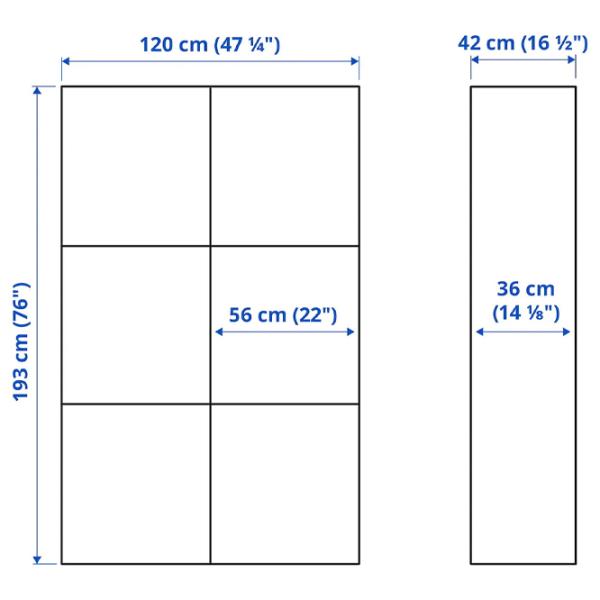 Dulap cu vitrină Ikea Besta PAL / White photo 8 Dulap cu vitrină Ikea Besta PAL / White photo 8