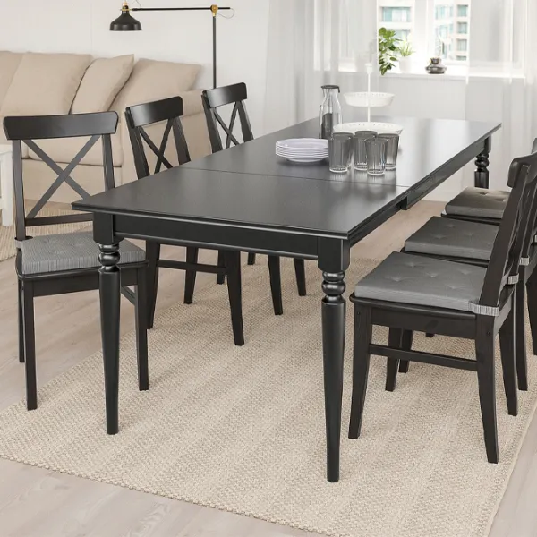 Set masă și scaune Ikea Ingatorp/Ingolf Dreptunghiulară / PAL / Black photo 8 Set masă și scaune Ikea Ingatorp/Ingolf Dreptunghiulară / PAL / Black photo 8