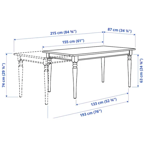 Set masă și scaune Ikea Ingatorp/Ingolf Dreptunghiulară / PAL / Black photo 9 Set masă și scaune Ikea Ingatorp/Ingolf Dreptunghiulară / PAL / Black photo 9