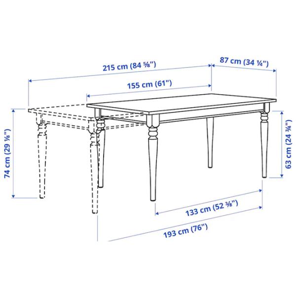 Set masă și scaune Ikea Ingatorp/Ingolf Dreptunghiulară / PAL / Black photo 9 Set masă și scaune Ikea Ingatorp/Ingolf Dreptunghiulară / PAL / Black photo 9