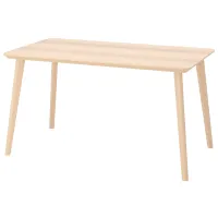 Set masă și scaune Ikea Lisabo Dreptunghiulară / PAL / Ash Veneer photo 2