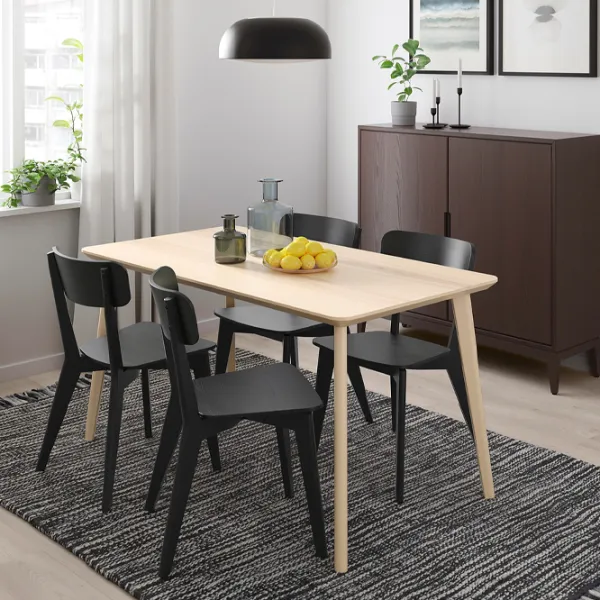 Set masă și scaune Ikea Lisabo Dreptunghiulară / PAL / Ash Veneer photo 8 Set masă și scaune Ikea Lisabo Dreptunghiulară / PAL / Ash Veneer photo 8