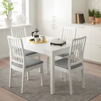 Set masă și scaune Ikea Ekedalen/Orrsta Dreptunghiulară / PAL / White photo 7