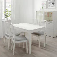 Set masă și scaune Ikea Ekedalen/Orrsta Dreptunghiulară / PAL / White photo 8