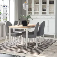 Set masă și scaune Ikea Danderyd/Vissle Dreptunghiulară / MDF / Oak veneer photo 4