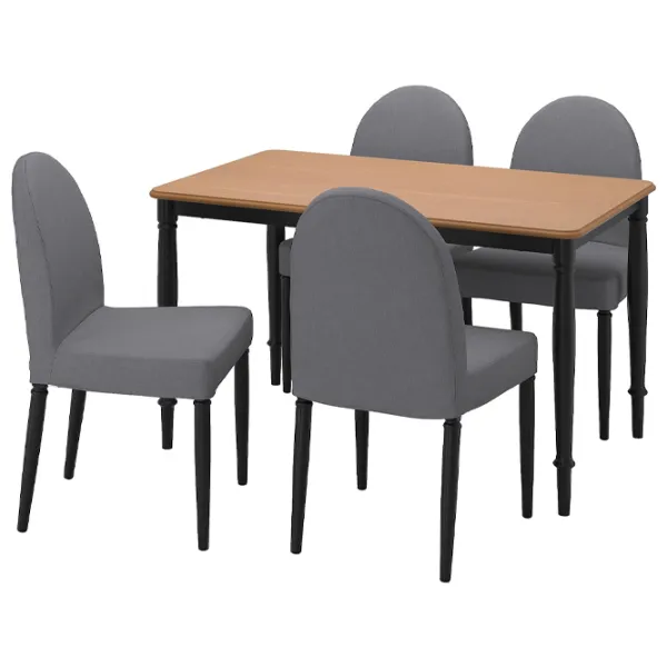 Set masă și scaune Ikea Danderyd/Vissle Dreptunghiulară / MDF / Black photo 1 Set masă și scaune Ikea Danderyd/Vissle Dreptunghiulară / MDF / Black photo 1