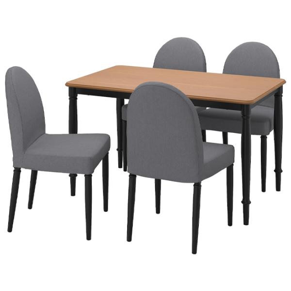 Set masă și scaune Ikea Danderyd/Vissle Dreptunghiulară / MDF / Black photo 1 Set masă și scaune Ikea Danderyd/Vissle Dreptunghiulară / MDF / Black photo 1