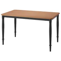 Set masă și scaune Ikea Danderyd/Vissle Dreptunghiulară / MDF / Black photo 2
