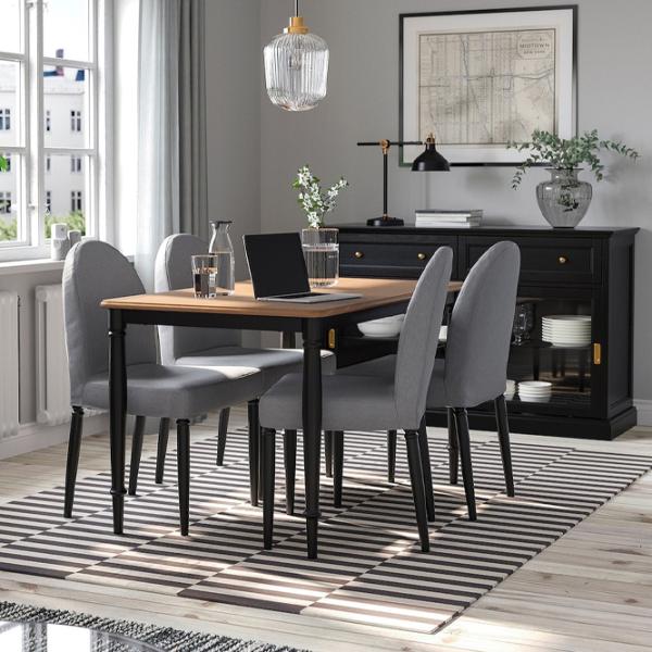 Set masă și scaune Ikea Danderyd/Vissle Dreptunghiulară / MDF / Black photo 7 Set masă și scaune Ikea Danderyd/Vissle Dreptunghiulară / MDF / Black photo 7