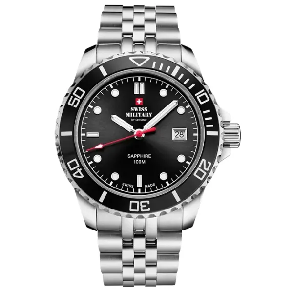 Ceas de mână pentru bărbați Swiss Military SM34109.01 Cuarț / 42 mm photo 1 Ceas de mână pentru bărbați Swiss Military SM34109.01 Cuarț / 42 mm photo 1