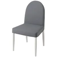 Set masă și scaune Ikea Danderyd/Vissle Dreptunghiulară / MDF / White photo 2