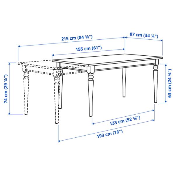 Set masă și scaune Ikea Ingatorp/Skogsta Dreptunghiulară / PAL / White photo 11 Set masă și scaune Ikea Ingatorp/Skogsta Dreptunghiulară / PAL / White photo 11