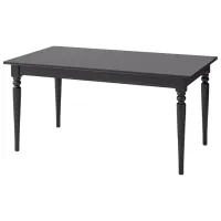 Set masă și scaune Ikea Ingatorp/Skogsta Dreptunghiulară / PAL / Black photo 2