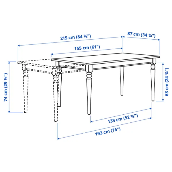 Set masă și scaune Ikea Ingatorp/Skogsta Dreptunghiulară / PAL / Black photo 10 Set masă și scaune Ikea Ingatorp/Skogsta Dreptunghiulară / PAL / Black photo 10