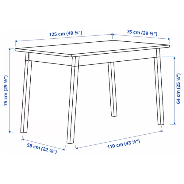 Set masă și scaune Ikea Pinntorp/Katorp Dreptunghiulară / Lemn / Beige photo 9 Set masă și scaune Ikea Pinntorp/Katorp Dreptunghiulară / Lemn / Beige photo 9