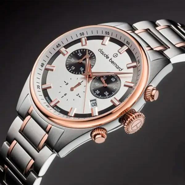 Наручные часы для мужчин Claude Bernard 10259-357RM-AGIR Кварцевый / 42 мм photo 3 Наручные часы для мужчин Claude Bernard 10259-357RM-AGIR Кварцевый / 42 мм photo 3