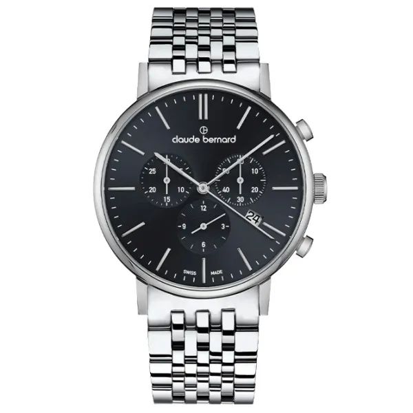 Наручные часы для мужчин Claude Bernard 10261-3M-NIN Кварцевый / 40 мм photo 1 Наручные часы для мужчин Claude Bernard 10261-3M-NIN Кварцевый / 40 мм photo 1