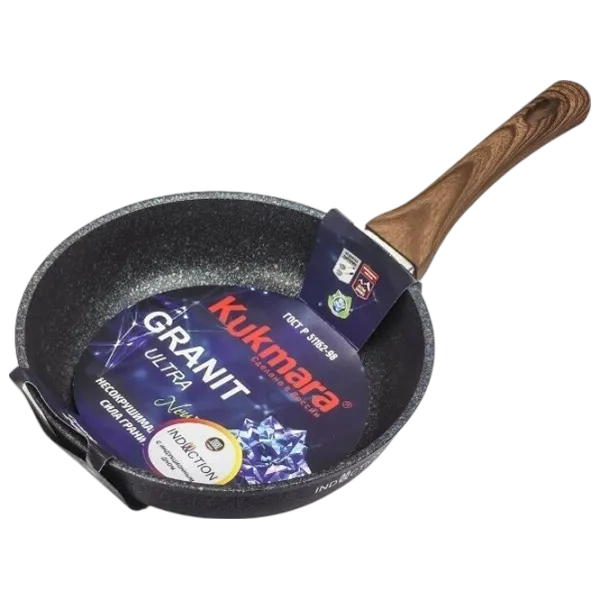 Сковорода Kukmara Granit Ultra Induction SGGI240A Универсальная / 24 см / Черный photo 6
