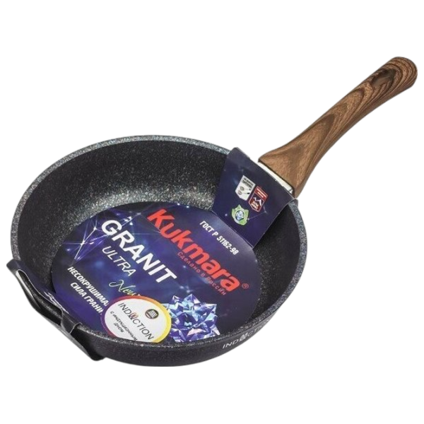 Сковорода Kukmara Granit Ultra Induction SGGI240A Универсальная / 24 см / Черный photo 6