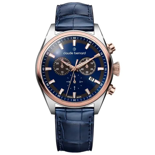 Наручные часы для мужчин Claude Bernard 10259-357RC-BUGIR Кварцевый / 42 мм photo 1 Наручные часы для мужчин Claude Bernard 10259-357RC-BUGIR Кварцевый / 42 мм photo 1