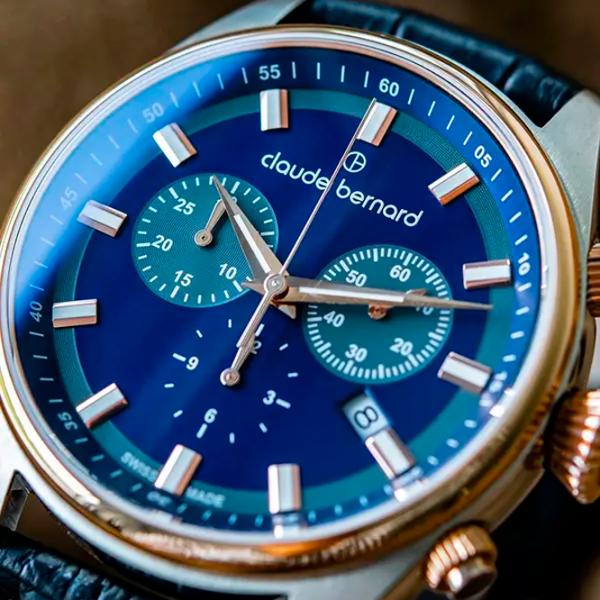 Наручные часы для мужчин Claude Bernard 10259-357RC-BUGIR Кварцевый / 42 мм photo 2 Наручные часы для мужчин Claude Bernard 10259-357RC-BUGIR Кварцевый / 42 мм photo 2