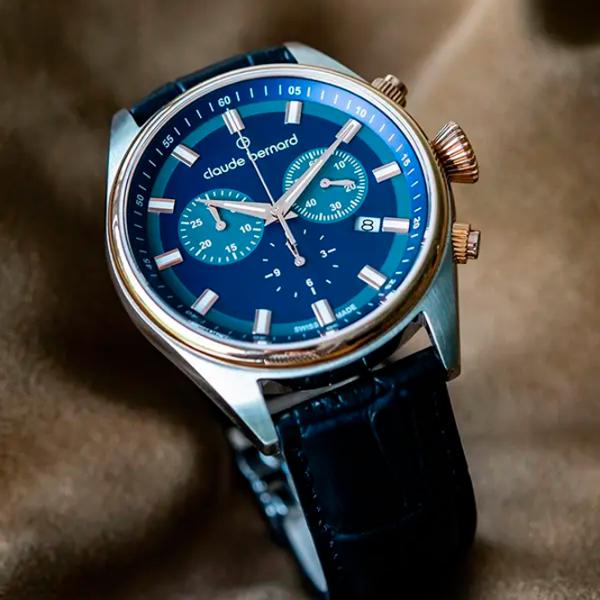 Наручные часы для мужчин Claude Bernard 10259-357RC-BUGIR Кварцевый / 42 мм photo 3 Наручные часы для мужчин Claude Bernard 10259-357RC-BUGIR Кварцевый / 42 мм photo 3