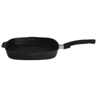 Сковорода Kukmara Granit Ultra SGKGO281A Tigaie-grill / / Черный