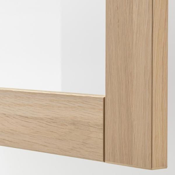 Dulap cu vitrină Ikea Besta PAL / Whitewashed Oak photo 5