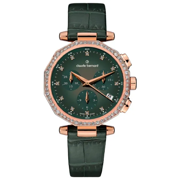 Наручные часы для женщин Claude Bernard 10260-37RCV-VDPR Кварцевый / 36 мм photo 1 Наручные часы для женщин Claude Bernard 10260-37RCV-VDPR Кварцевый / 36 мм photo 1