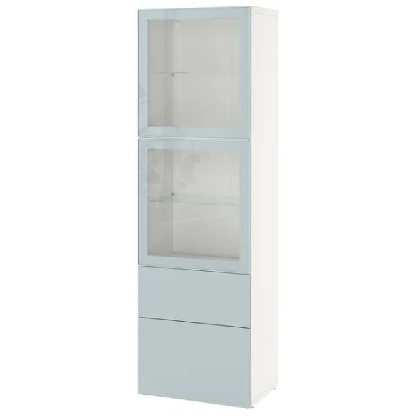 Dulap cu vitrină Ikea Besta Sticlă / Light Blue photo 1