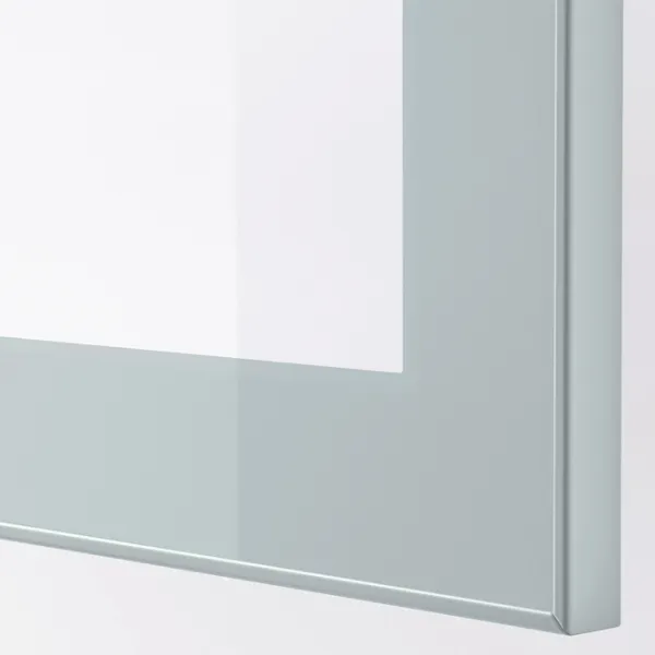 Dulap cu vitrină Ikea Besta Sticlă / Light Blue photo 4