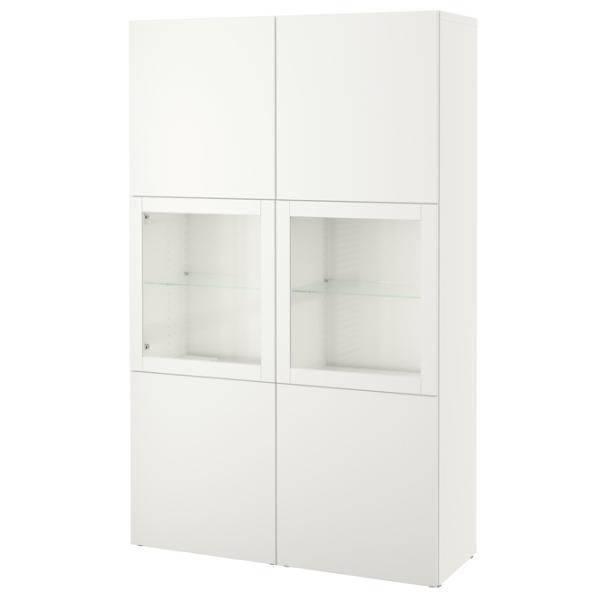 Dulap cu vitrină Ikea Besta/Lappviken/Sindvik Sticlă / White photo 1