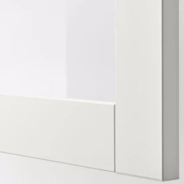 Dulap cu vitrină Ikea Besta/Lappviken/Sindvik Sticlă / White photo 7