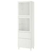 Витрина для гостиной Ikea Besta/Smeviken/Ostvik/Kabbarp ДСП / White