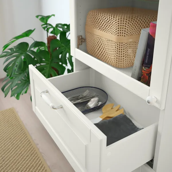 Dulap cu vitrină Ikea Besta/Smeviken/Ostvik/Kabbarp PAL / White photo 5